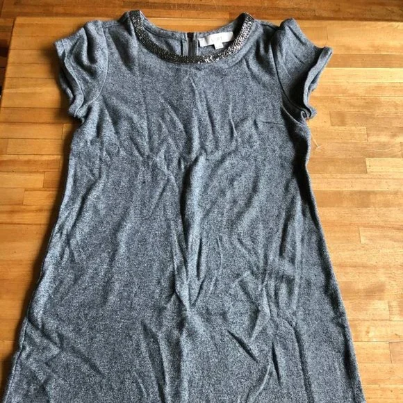 Ann Taylor  LOFT Crystal Collar Shift Dress - Picture 13 of 13